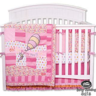 Baby Infant Girl Pink Dr Seuss Crib Nursery Blanket Theme Bed Linen