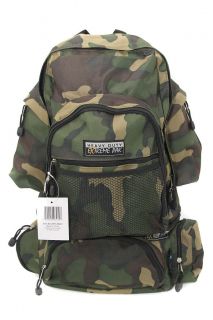Water Resistant Camo Backpack with Detachable Fanny Pack