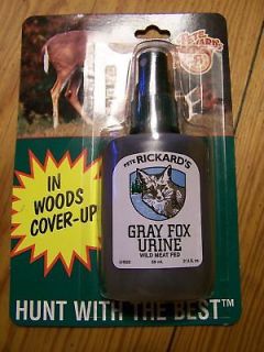 GRAY FOX URINE LURE MEAT FED HUNTING COVER SCENT 2oz