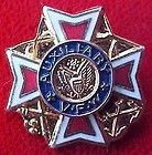 VFW Ladies Auxiliary Cancer Pins Membership Heart Lt9