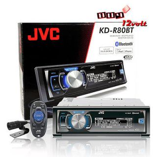 JVC KD R80BT In Dash AM/FM CD/ Car Stereo Receiver w/ Bluetooth