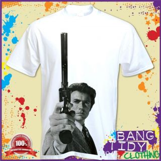 PRINT Clint Eastwood Dirty Harry Callahan Retro 1970s Mens T Shirt