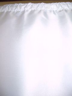 SHOWER TRACK SHOWER CURTAIN WHITE (HEADER TAPE NOT EYELETS) 220cm(W) x