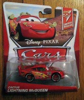 CACTUS LIGHTNING MCQUEEN Disney Cars diecast car, 2013 cardback, New