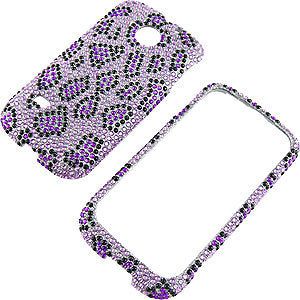 Leopard Print Full Diamond Protector Case for Huawei Ascend 2 M865