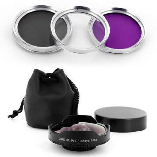 Baby Death 37mm 0.3x Extreme Wide Fisheye Lens + Filter Kit for