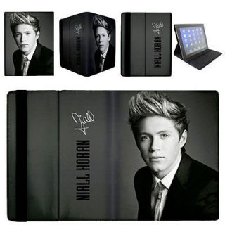 ONE DIRECTION Niall Horan Autograph Apple iPad 2 Flip Case Cover