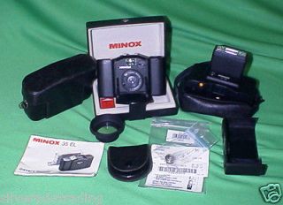 Minox 35 EL 35mm Camera +TC35 Flash +Instructions +Case + More