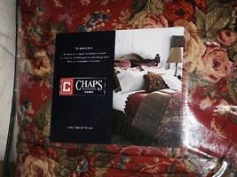 Ralph Lauren Chaps Home King Comforter Set Summerton Somerset Red