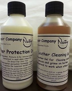 Leather Cleaner Gel & Conditioner Car Seats, Sofas, 250ml Set