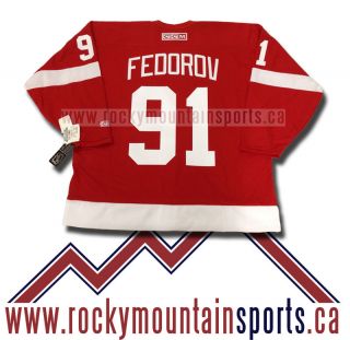SERGEI FEDOROV DETROIT RED WINGS JERSEY 2002 STANLEY CUP CCM 550