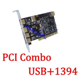 3x IEEE 1394 Video Capture Card USB2.0+1394A Expansion Combo Card