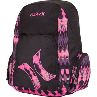Hurley High Society Campus Backpack School Book Bag Girls NEW NWT Pink