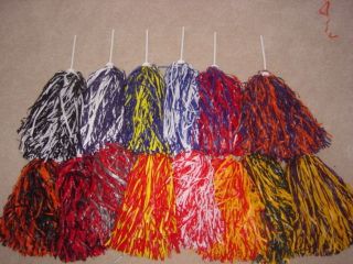 PAIRS OF MULTI COLOR ROOTER POM POMS *Pick your colors*