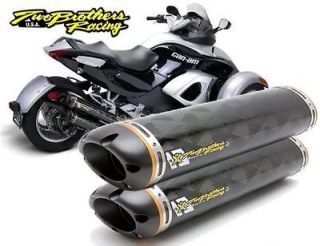 Two Brothers Dual Carbon Can Am Canam Spyder 08 09 10 11 12 Slip On