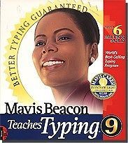 Mavis Beacon Teaches Typing 9 + Manual PC CD type skill