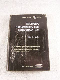 Fundamentals and Applications Third Edition (1965) By John D. Ryder