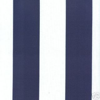 Royal Navy Awning Stripe Sun Modern Famous Outdoor Fabric By the Yard