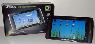 Slightly used Archos Internet Tablet 70 8GB Wi Fi 7in Black with