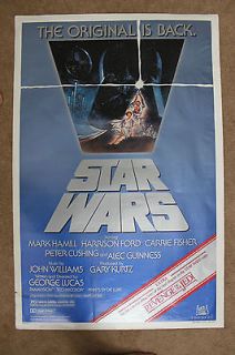 STAR WARS The Original Is Back Movie Poster ONE SHEET Revenge Of The