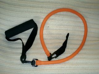 Rebounder Exerciser Part Orange/Black Tube Cable Stretch Handle