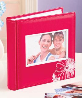 New Pink 200 Photo Storage Organizer Picture Album w/ Memos