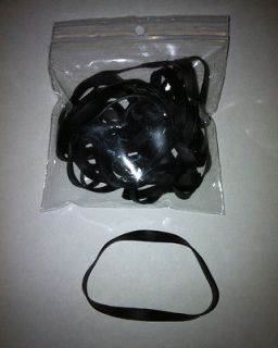 Large Black Rubber bands for fishing number #64 3x1/4 UV and heat