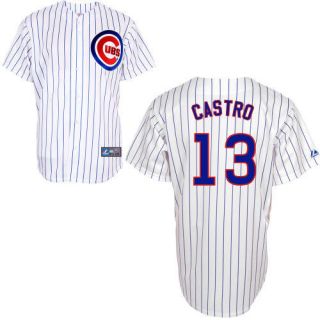 Starlin Castro Chicago Cubs Replica Majestic Home Jersey Any Size Mens