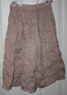 KRISTA LARSON Silk Organza Skirt in Mauve   One Size   NWOT