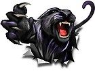 Panther rip vinyl graphic truck race car go kart window or hood decal