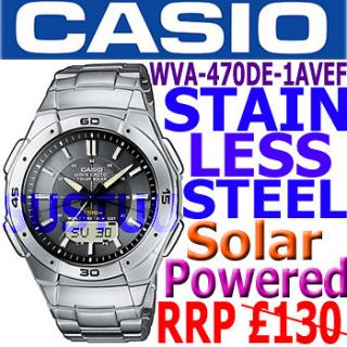 Newly listed Casio Ana Digi Waveceptor Atomic Watch   WVA 106HA (For