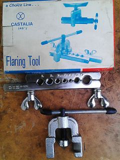 Castalia 45 deg Copper Tube Flaring Flare Tool Kit 7 sizes 3/16 to 5