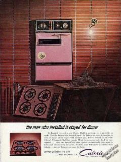 1962 Caloric Ultramatic Built in Oven & Range Collectible Vintage Ad