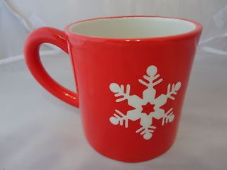 Cracker Barrel Coffee Mug Christmas Holiday Snowflake Merry Merry