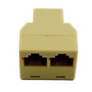 RJ45 CAT 5 6 LAN Ethernet Cable Cord Splitter Connector Adapter PC Y