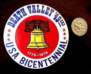 DEATH VALLEY CALIFORNIA 49ers USA BICENTENNIAL 1776 1976 LIBERTY BELL