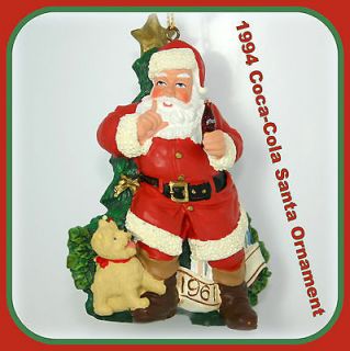 1994 Coca Cola Company Santa Christmas Tree Ornament 1961