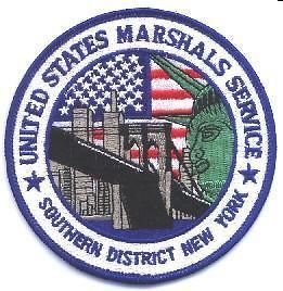 UNITED STATES MARSHAL SOUTHERN NEW YORK POLICE PATCH
