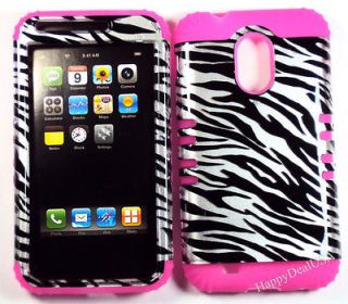 Hybrid Silicone+Cover Case for US Cellular Samsung Galaxy S2 R760 Pink