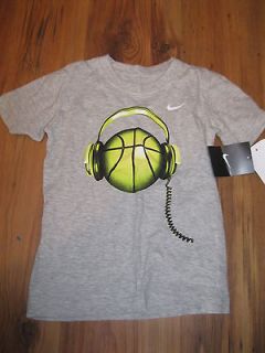 Nike SS Shirt Basketball Headphone T Shirt 2T NWT