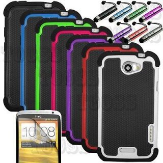 Impact Heavy Duty Rugged Hybrid Hard Case Cover For HTC ONE X AT&T