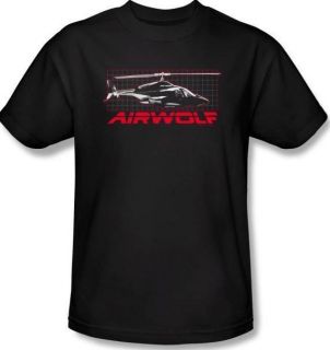 NEW Men Women Kids Youth SIZE Airwolf Grid Helicopter Chopper TV T