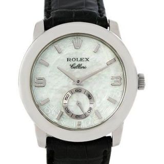 Rolex Cellini Cellinium Platinum Mens Watch 5240