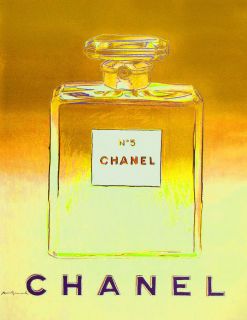 Advertising Poster/Print   Chanel Perfume   Gold and Yellow   17x22
