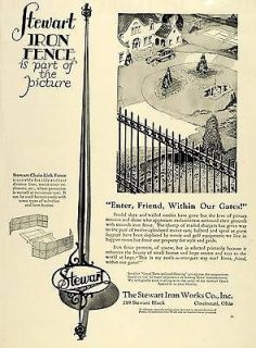 Ad Stewart Iron Works Co Inc Chain Link Fence Farm Homes Fencing Ohio