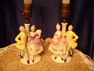 Germany Porcelain/Cera mic Figure Table Lamps You get the pair