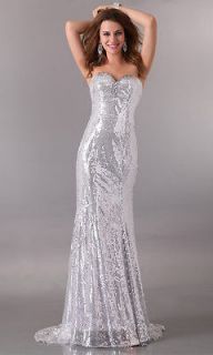Charming 2012 Sexy Shinning Sequins Prom Party Gown Evening Long