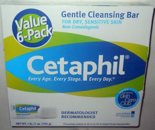 Pack Cetaphil Gentle Cleansing Bar Dry Sensitive Skin (18 bars