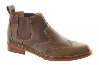 Chatham Mens Ranger Leather Chelsea Stylish Wing Tip Derby Boot UK