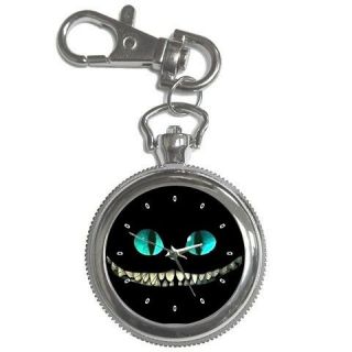 Alice In Wonderland Cheshire Cat Key Chain Pocket Watch